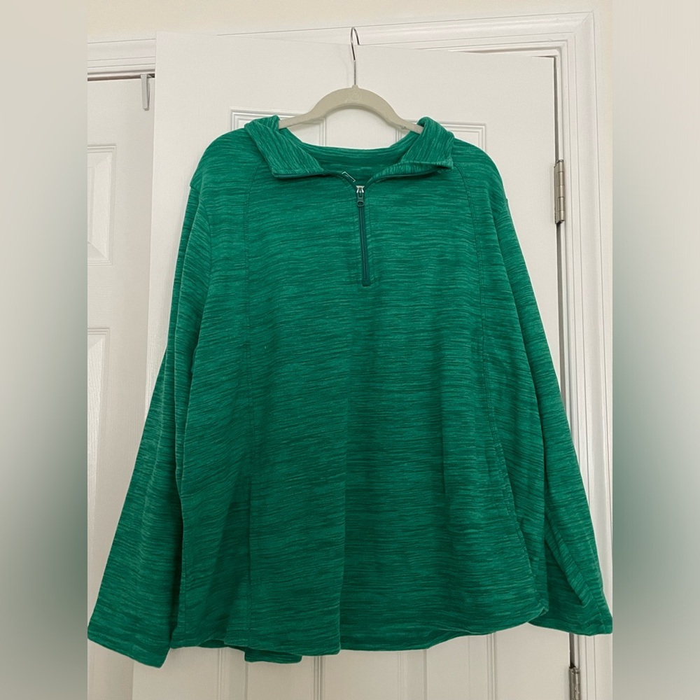 Fleece quarter zip.